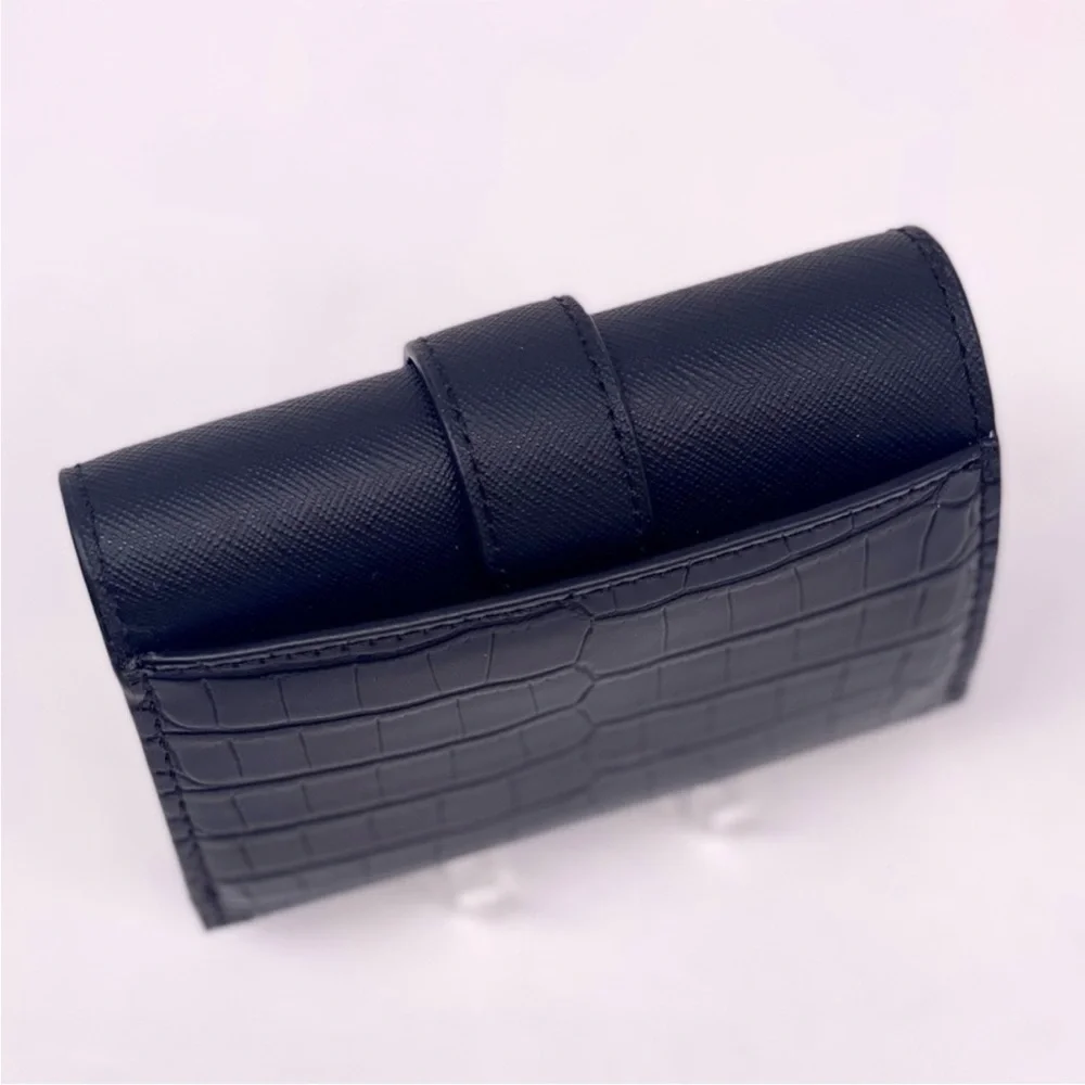 Michael Kors Black Croc-Embossed Wallet